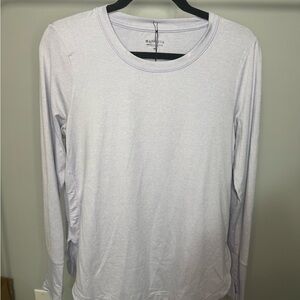 Athleta White Long Sleeve Tee Soft Lightweight Crew